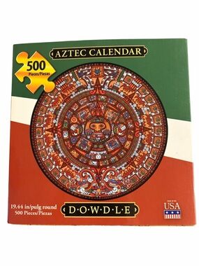 Dowdle Aztec Calendar 500 Piece Round Puzzle